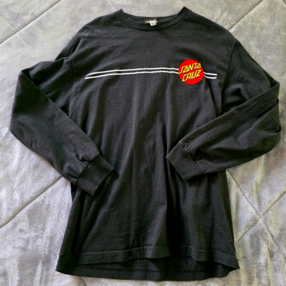Santa Cruz Skateboards Black Long Sleeve Shirt